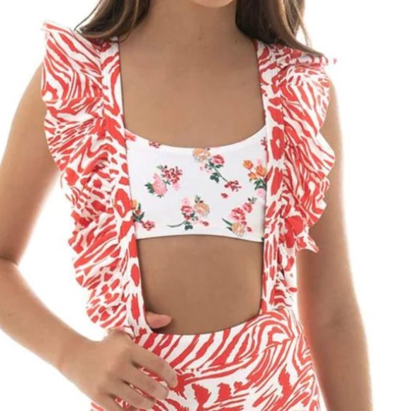 Maaji Begonia Jungle Bittersweet Girls Bikini Set